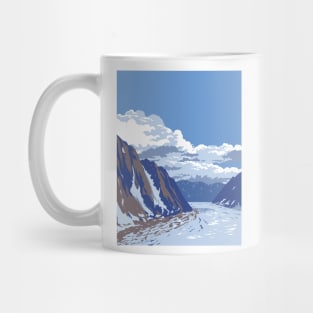 Ruth Glacier in Denali National Park in Alaska WPA Poster Art Mug